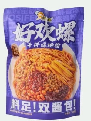 好歡螺乾拌265g螺螄粉 柳州經典乾撈螺螄粉 涼皮涼麵 酸辣螺絲粉 正宗