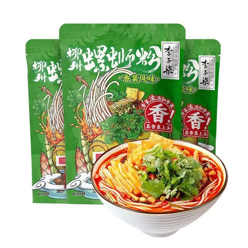 李子柒香菜柳州螺螄粉251g香菜濃湯螺骨熬製